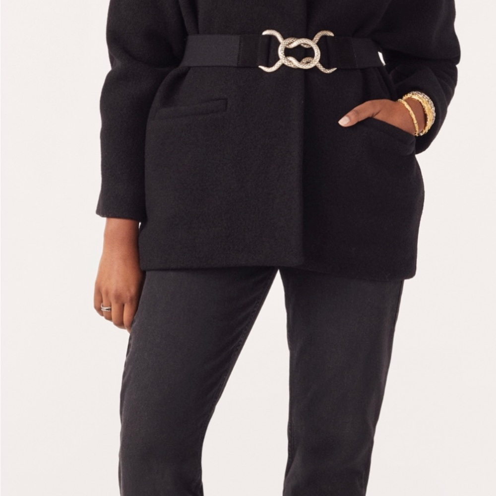 NWOT ba&sh Carole 100% wool coat size 3/Large. Fits M-L. Pockets. - Picture 14 of 14